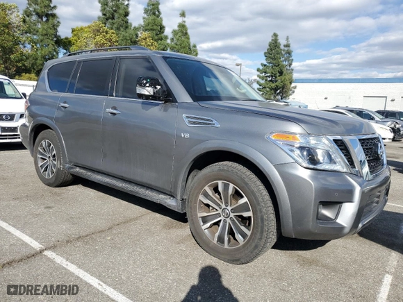 2019 Nissan Armada SL with VIN JN8AY2ND7KX010527, listed as a Copart auction lot 47830735 with NaN miles and Salvage Title. Bid and sale history available at carsss.com. Image 4.