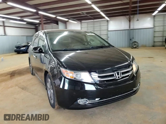 2015 Honda Odyssey Touring Elite with VIN 5FNRL5H99FB005576, listed as a Copart auction lot 58963215 with 167,967 mi miles and Salvage title. Bid and sale history available at DreamBid. Image 14.