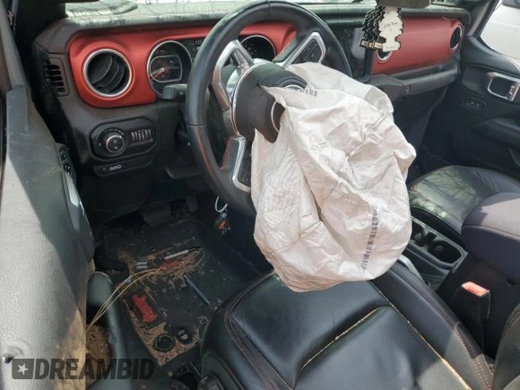 2020 Jeep Gladiator Rubicon with VIN 1C6JJTBG7LL112446, listed as a Copart auction lot 53548815 with 73,374 mi miles and Non Repairable. Bid and sale history available at DreamBid. Image 8.