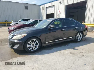 2014 Hyundai Genesis 3.8L z VIN KMHGC4DD2EU264987, wystawiony jako Copart lot #54129485 z przebiegiem 166 361 mil mil oraz Szkoda całkowita • Salvage title. Historia ofert i sprzedaży dostępna na DreamBid. Obrazek 1.