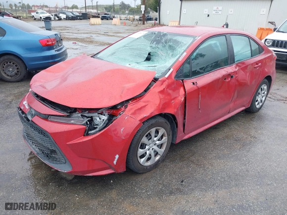 2020 Toyota Corolla LE with VIN 5YFEPRAE1LP096201, listed as a IAAI auction lot 41808175 with 90,111 mi miles. Bid and sale history available at carsss.com. Image 22.