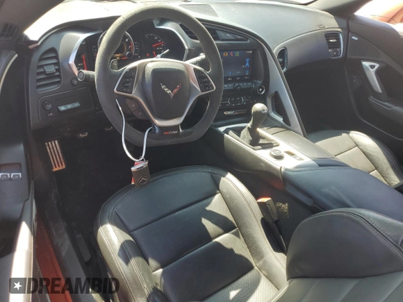 2015 Chevrolet Corvette Z06 2LZ with VIN 1G1YR2D64F5606571, listed as a Copart auction lot 68021634 with 16,188 mi miles and Clean Title. Bid and sale history available at carsss.com. Image 8.