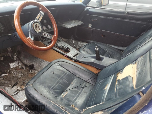 1979 Chevrolet Corvette with VIN 1Z8789S417643, listed as a Copart auction lot 79934384 with 48,973 mi miles and Salvage title. Bid and sale history available at DreamBid. Image 8.