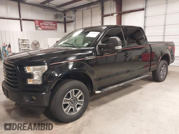 2016 Ford F-150 XLT with VIN 1FTFW1EF9GFA01747, listed as a IAAI auction lot 41536013 with 181,424 mi miles and . Bid and sale history available at carsss.com. Image 2.