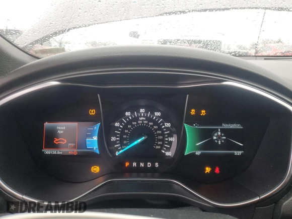 2017 Ford Fusion Sport with VIN 3FA6P0VPXHR298828, listed as a Copart auction lot 48044775 with 69,138 mi miles and Salvage Title. Bid and sale history available at carsss.com. Image 9.