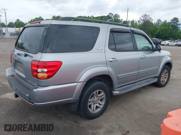 2003 Toyota Sequoia SR5 with VIN 5TDBT44A93S170594, listed as a IAAI auction lot 42251396 with 218,620 mi miles and . Bid and sale history available at DreamBid. Image 4.