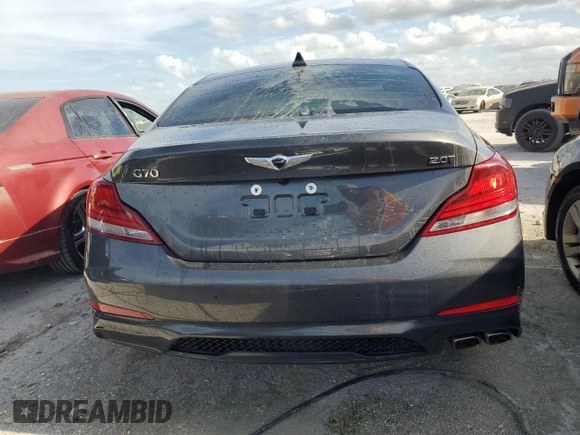 2021 Genesis G70 2.0T with VIN KMTG34LA8MU066796, listed as a Copart auction lot 82797274 with Not provided miles and Non repairable. Bid and sale history available at DreamBid. Image 6.