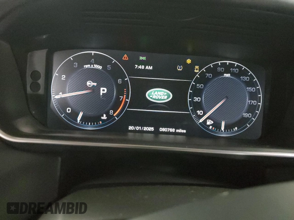 2016 Land Rover Range Rover Sport SVR with VIN SALWZ2EFXGA123133, listed as a Copart auction lot 89399755 with 80,768 mi miles and Salvage title. Bid and sale history available at DreamBid. Image 9.