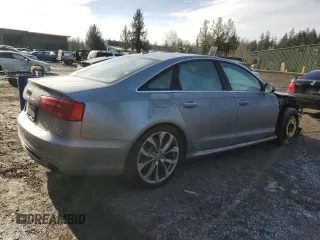 2013 Audi A6 3.0T Prestige with VIN WAUHGAFC9DN008402, listed as a Copart auction lot 88775485 with 54,220 mi miles and Salvage Title. Bid and sale history available at carsss.com. Image 3.