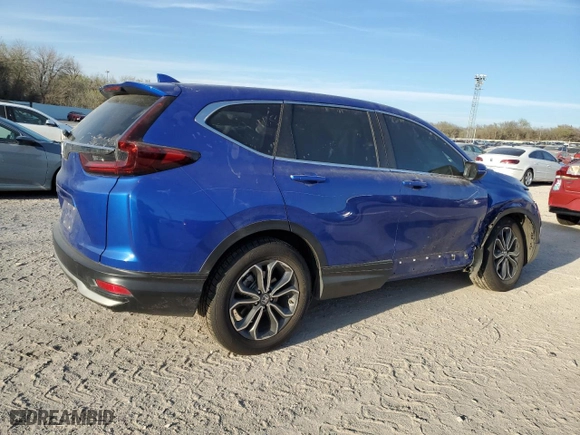 2021 Honda CR-V EX-L with VIN 7FARW1H8XME012237, listed as a Copart auction lot 49574025 with 21,275 mi miles and Salvage Title. Bid and sale history available at carsss.com. Image 3.