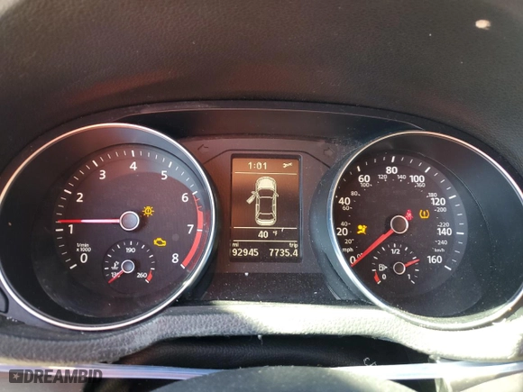 2018 Volkswagen Passat 2.0T S with VIN 1VWAA7A37JC037627, listed as a Copart auction lot 46472665 with 92,945 mi miles and Salvage Title. Bid and sale history available at carsss.com. Image 9.