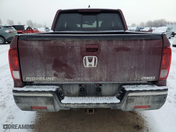 2020 Honda Ridgeline RTL-E with VIN 5FPYK3F78LB008699, listed as a Copart auction lot 44047485 with 134,104 mi miles and Salvage Title. Bid and sale history available at carsss.com. Image 6.