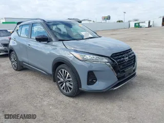 2023 Nissan Kicks SR with VIN 3N1CP5DV0PL512398, listed as a IAAI auction lot 41150613 with NaN miles. Bid and sale history available at carsss.com. Image 1.