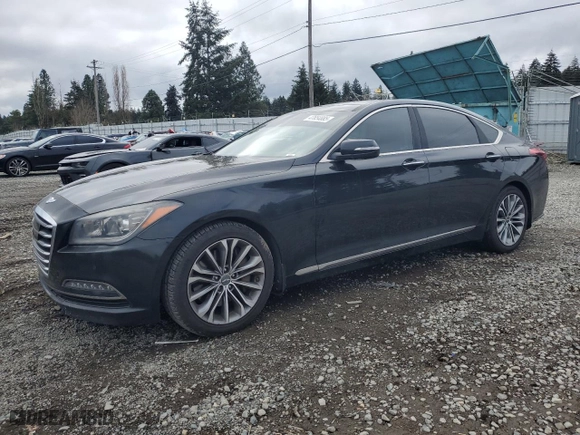 2016 Hyundai Genesis 3.8L with VIN KMHGN4JE9GU127880, listed as a Copart auction lot 47654885 with 138,902 mi miles and Clean Title. Bid and sale history available at carsss.com. Image 1.