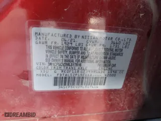 2021 Nissan Kicks SV with VIN 3N1CP5CV2ML517616, listed as a Copart auction lot 47126555 with 73,800 mi miles and Salvage Title. Bid and sale history available at carsss.com. Image 13.