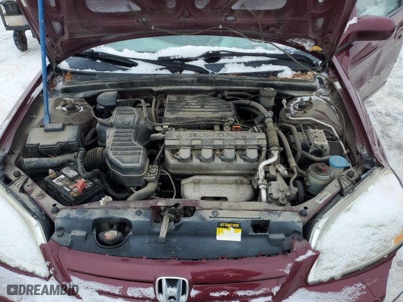 2003 Honda Civic LX with VIN 2HGES16623H929271, listed as a Copart auction lot 83689744 with 169,117 mi miles and Salvage Title. Bid and sale history available at carsss.com. Image 11.
