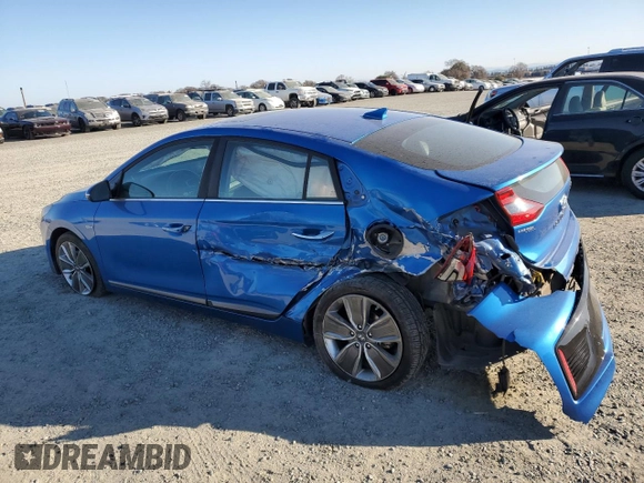 2017 Hyundai Ioniq Limited with VIN KMHC85LC7HU018827, listed as a Copart auction lot 42440655 with 125,104 mi miles and Salvage Title. Bid and sale history available at DreamBid. Image 2.