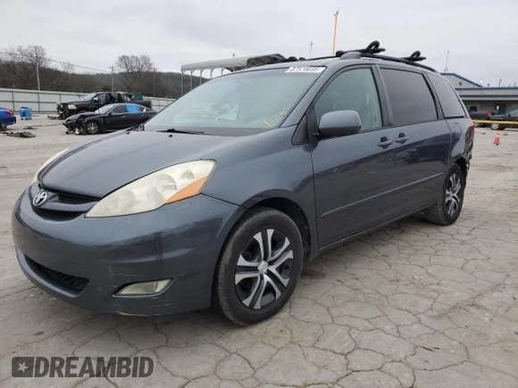 2007 Toyota Sienna XLE with VIN 5TDZK22C47S037807, listed as a Copart auction lot 87578695 with 180,050 mi miles and Clean Title. Bid and sale history available at carsss.com. Image 1.