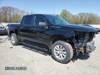 2021 Chevrolet Silverado 1500 Custom with VIN 1GCPYBEK1MZ218107, listed as a Copart auction lot 51285875 with 92,619 mi miles and Salvage Title. Bid and sale history available at DreamBid. Image 4.