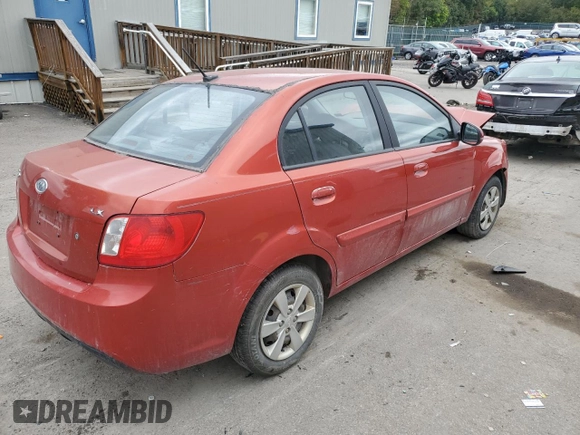 2010 Kia Rio LX with VIN KNADH4A37A6665399, listed as a Copart auction lot 72571284 with 132,610 mi miles and Salvage Title. Bid and sale history available at DreamBid. Image 3.