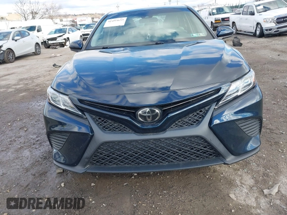 2018 Toyota Camry LE with VIN 4T1B11HK2JU598860, listed as a IAAI auction lot 41493633 with 74,480 mi miles. Bid and sale history available at carsss.com. Image 12.