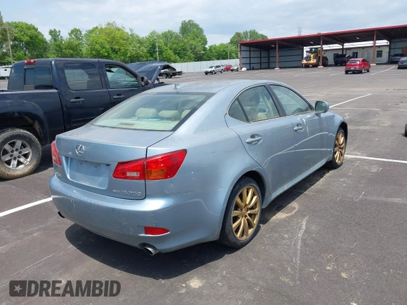 2008 Lexus IS 250 with VIN JTHCK262982025196, listed as a IAAI auction lot 42248522 with 228,036 mi miles and . Bid and sale history available at DreamBid. Image 4.