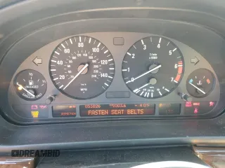 2003 BMW 5 Series 540iA with VIN WBADN63463GS57077, listed as a Copart auction lot 44601325 with 53,826 mi miles and Clean Title. Bid and sale history available at carsss.com. Image 9.
