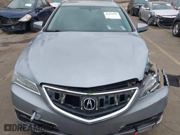 2015 Acura TLX with VIN 19UUB1F3XFA006489, listed as a IAAI auction lot 41352507 with 121,710 mi miles. Bid and sale history available at carsss.com. Image 12.