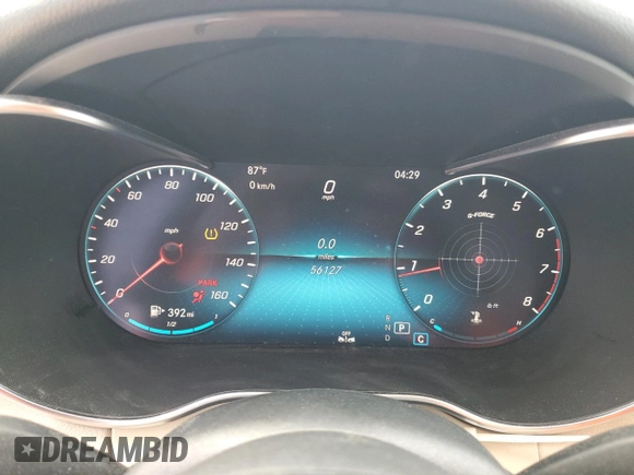 2019 Mercedes-Benz C 300 with VIN WDDWF8EB2KR513272, listed as a Copart auction lot 61357365 with 56,127 mi miles and Salvage title. Bid and sale history available at DreamBid. Image 9.