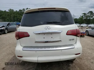 2017 Infiniti QX80 with VIN JN8AZ2NF1H9646579, listed as a Copart auction lot 58546715 with 80,244 mi miles and Salvage title. Bid and sale history available at DreamBid. Image 6.