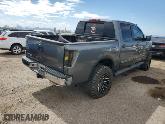 2015 Nissan Titan SL with VIN 1N6AA0ED5FN510723, listed as a Copart auction lot 60952184 with 177,435 mi miles and Salvage Title. Bid and sale history available at carsss.com. Image 3.