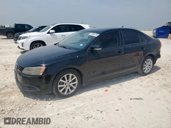 2012 Volkswagen Jetta SE with VIN 3VWDX7AJ1CM307026, listed as a Copart auction lot 57029175 with 109,255 mi miles and Salvage title. Bid and sale history available at DreamBid. Image 1.