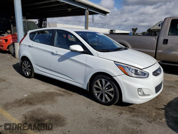 2015 Hyundai Accent Sport with VIN KMHCU5AE4FU205570, listed as a Copart auction lot 80708594 with 110,505 mi miles and Clean Title. Bid and sale history available at carsss.com. Image 4.