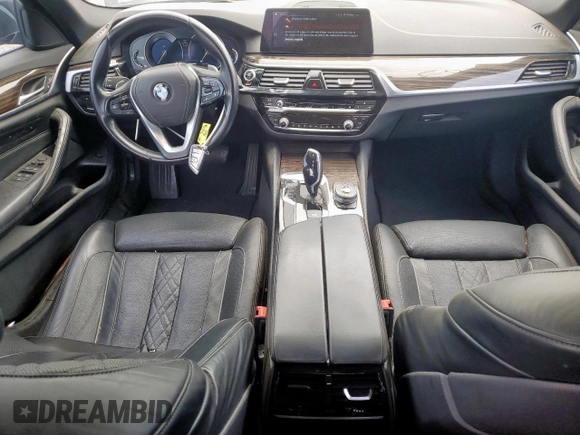 2017 BMW 5 Series 540i with VIN WBAJE5C33HG913814, listed as a Copart auction lot 53142865 with 71,822 mi miles and Salvage title. Bid and sale history available at DreamBid. Image 8.