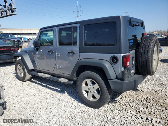 2017 Jeep Wrangler Unlimited Sport with VIN 1C4BJWDG0HL574026, listed as a Copart auction lot 52962145 with 280,127 mi miles and Salvage Title. Bid and sale history available at carsss.com. Image 2.