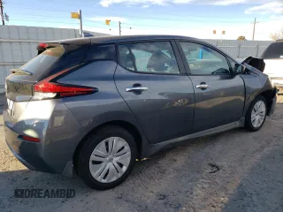 2025 Nissan LEAF S with VIN 1N4AZ1BV3SC561857, listed as a Copart auction lot 81076944 with 4,410 mi miles and Salvage Title. Bid and sale history available at carsss.com. Image 3.