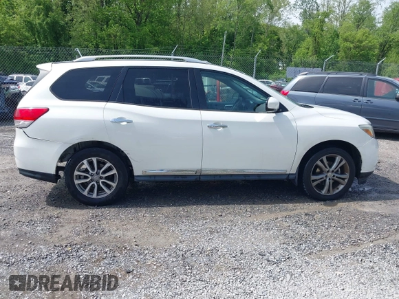 2013 Nissan Pathfinder Platinum with VIN 5N1AR2MM4DC623141, listed as a IAAI auction lot 41891386 with 139,550 mi miles and . Bid and sale history available at DreamBid. Image 13.