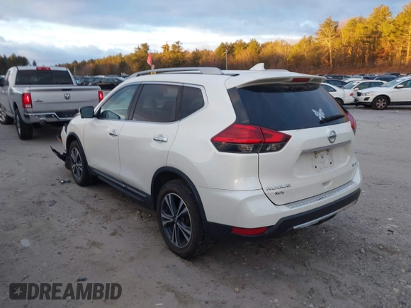 2017 Nissan Rogue SV with VIN 5N1AT2MV8HC825481, listed as a IAAI auction lot 41242184 with 102,727 mi miles. Bid and sale history available at carsss.com. Image 3.