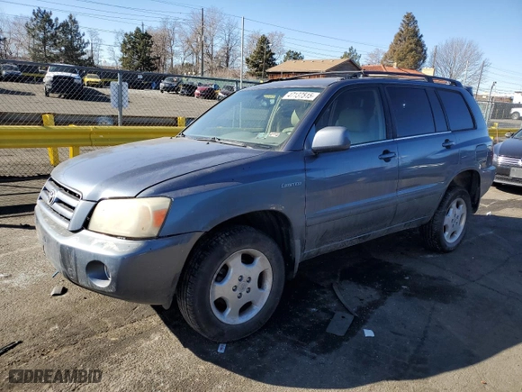 2006 Toyota Highlander w/3rd Row with VIN JTEEP21A660154155, listed as a Copart auction lot 47137515 with 156,205 mi miles and Salvage Title. Bid and sale history available at carsss.com. Image 1.
