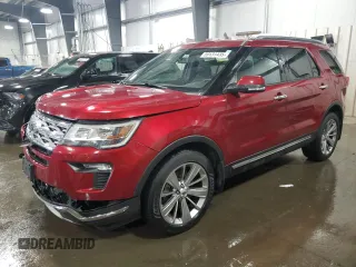 2018 Ford Explorer Limited z VIN 1FM5K8F80JGB43840, wystawiony jako Copart lot #59131435 z przebiegiem 98 403 mil mil oraz Szkoda całkowita • Salvage title. Historia ofert i sprzedaży dostępna na DreamBid. Obrazek 1.