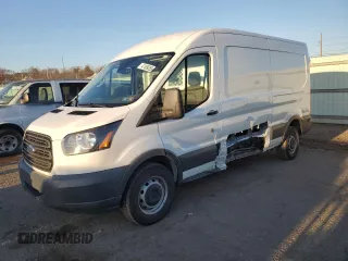 2017 Ford Transit with VIN 1FTYR2CM9HKA70549, listed as a Copart auction lot 47499355 with 82,738 mi miles and Salvage Title. Bid and sale history available at carsss.com. Image 1.
