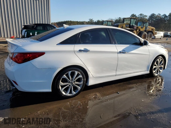 2014 Hyundai Sonata SE with VIN 5NPEC4AC4EH845487, listed as a Copart auction lot 41871765 with Not Provided miles and Salvage Title. Bid and sale history available at DreamBid. Image 3.