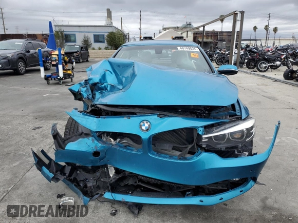 2018 BMW 4 Series 430i with VIN WBA4Z1C54JEC73435, listed as a Copart auction lot 48749835 with Not Provided miles and Salvage Title. Bid and sale history available at DreamBid. Image 5.