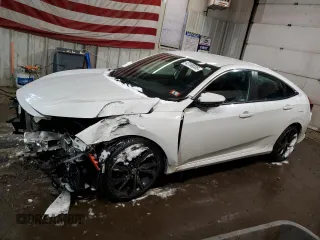 2021 Honda Civic Sedan Sport with VIN 19XFC2F86ME202459, listed as a Copart auction lot 43190005 with 39,205 mi miles and Salvage Title. Bid and sale history available at carsss.com. Image 1.