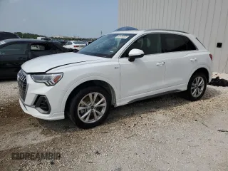 2024 Audi Q3 S line Premium z VIN WA1DECF36R1051672, wystawiony jako Copart lot #59265955 z przebiegiem 28 634 mil mil oraz Czysty tytuł • Clean title. Historia ofert i sprzedaży dostępna na DreamBid. Obrazek 1.