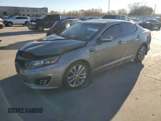 2015 Kia Optima SXL Turbo z VIN 5XXGR4A67FG417718, wystawiony jako Copart lot #84039224 z przebiegiem Nie podano mil oraz Szkoda całkowita • Salvage title. Historia ofert i sprzedaży dostępna na DreamBid. Obrazek 1.