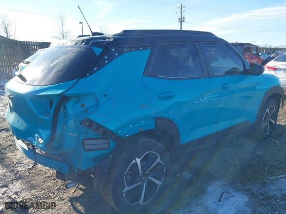 2021 Chevrolet TrailBlazer RS with VIN KL79MUSL3MB003704, listed as a IAAI auction lot 41266856 with 66,262 mi miles. Bid and sale history available at carsss.com. Image 4.