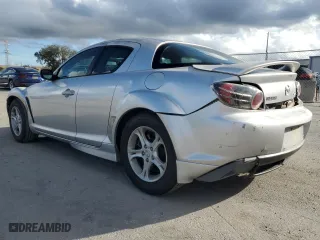 2004 Mazda RX-8 with VIN JM1FE17NX40122275, listed as a Copart auction lot 85448154 with 102,798 mi miles and Salvage Title. Bid and sale history available at carsss.com. Image 2.