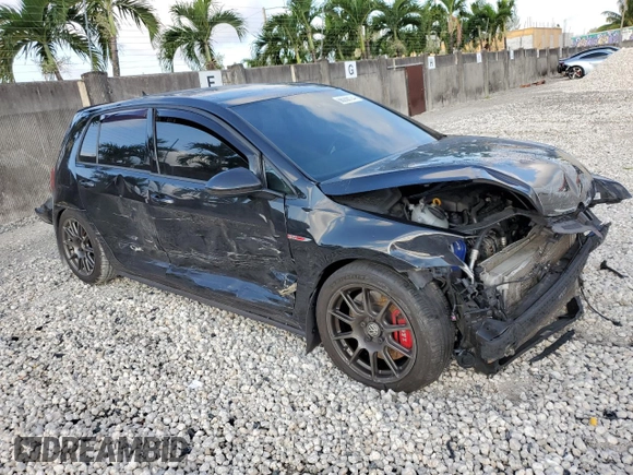 2017 Volkswagen Golf GTI Autobahn with VIN 3VW547AU7HM076275, listed as a Copart auction lot 66288124 with 94,669 mi miles and Salvage Title. Bid and sale history available at carsss.com. Image 4.