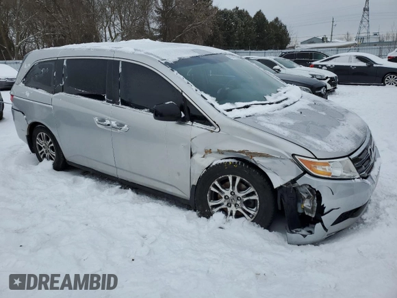 2012 Honda Odyssey EX with VIN 5FNRL5H41CB503321, listed as a Copart auction lot 41341325 with 270,085 mi miles and Salvage Title. Bid and sale history available at carsss.com. Image 4.